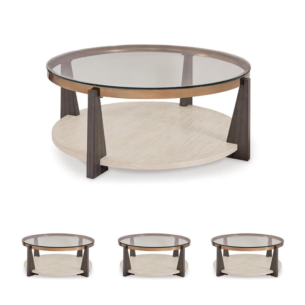 Round Glass Coffee Table T672070