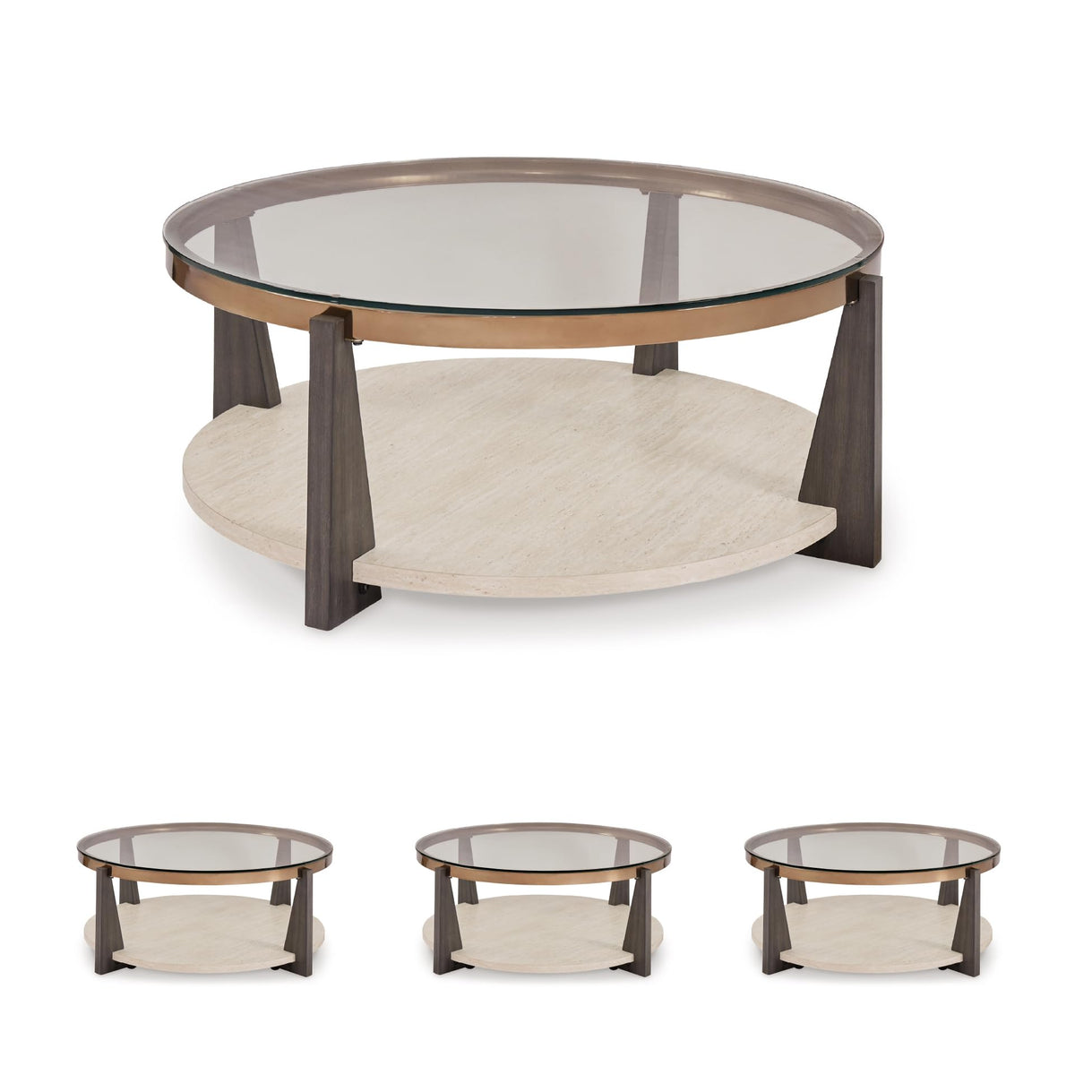 Round Glass Coffee Table T672070