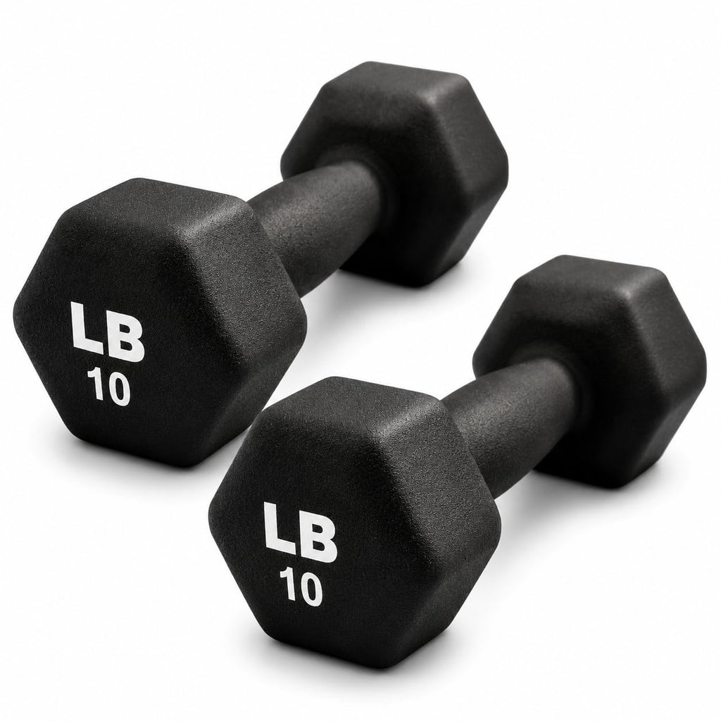 Neoprene Hexagon Dumbbells with Cast Ergo Handle Z165