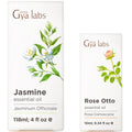 Jasmine and Rose Essential Oils Set 4 Fl Oz U7500