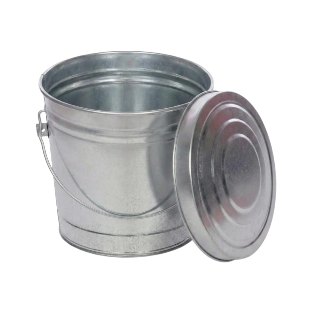 6 Gallon Galvanized Steel Locking Lid Storage Can G383