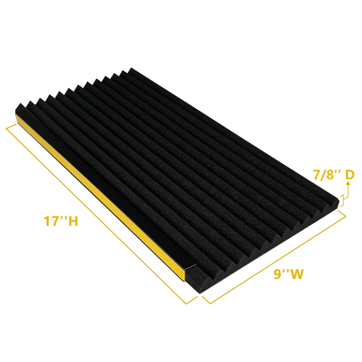 Window Air Conditioner Foam Insulation Panels, 2 Pack, Black, 17in High x 9in Wide L623644