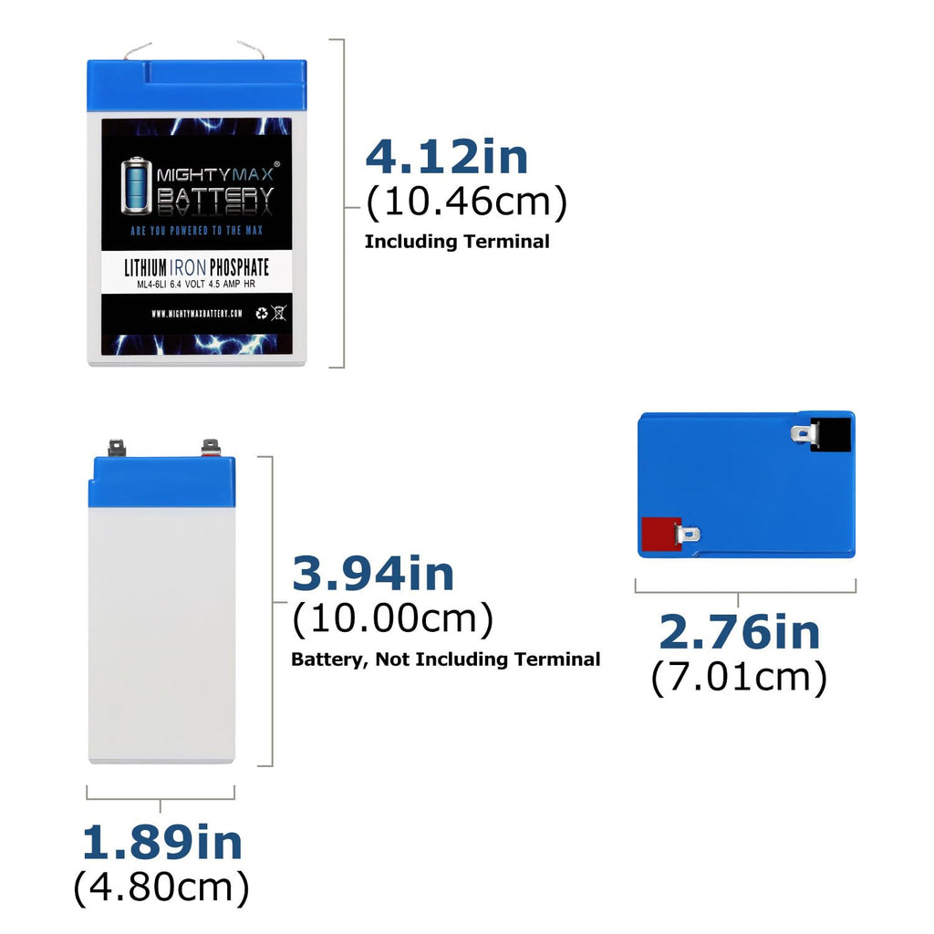 6V 4.5AH Lithium Replacement Battery P7952