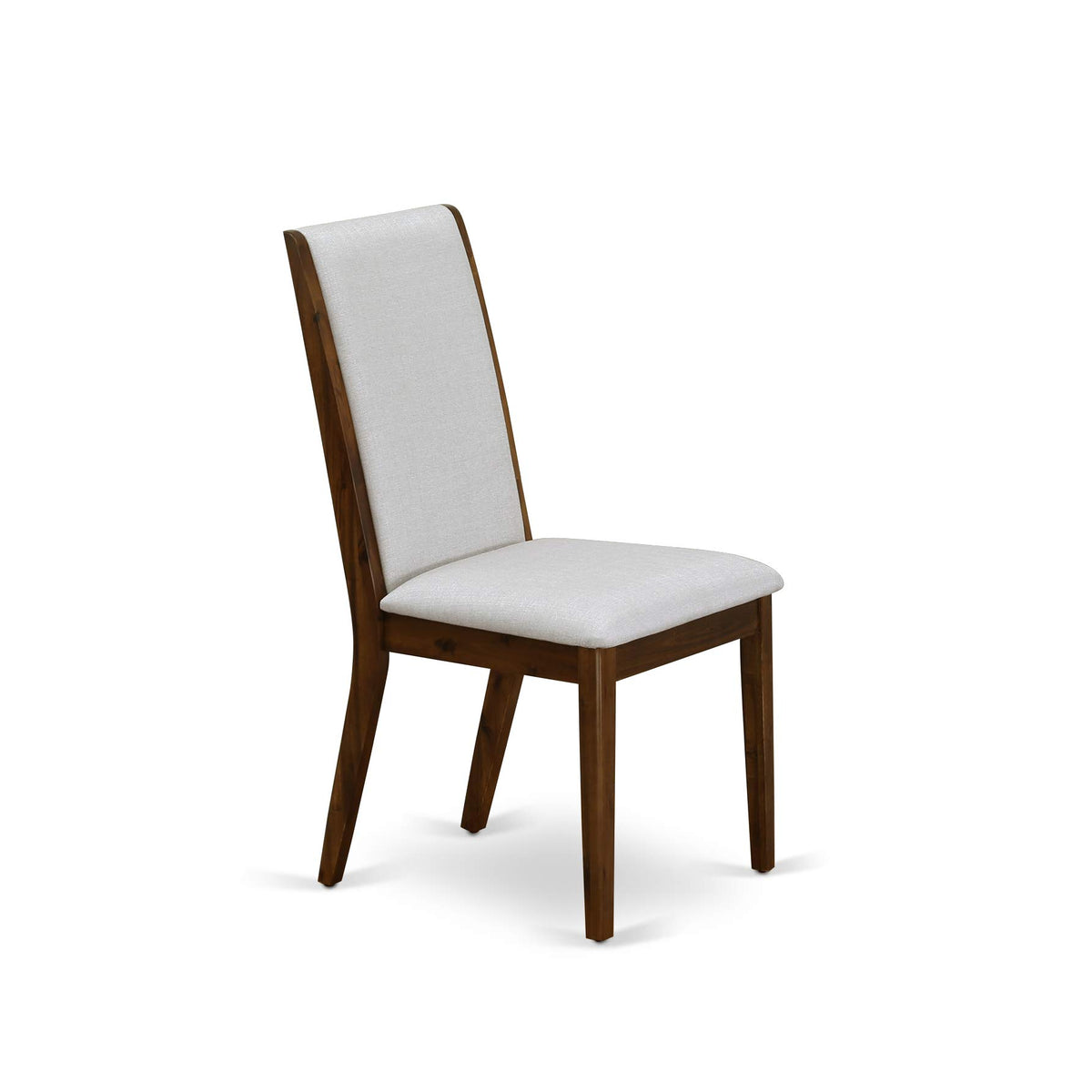 9 Piece Walnut Dining Room Set with 8 Grey Linen Chairs A97131
