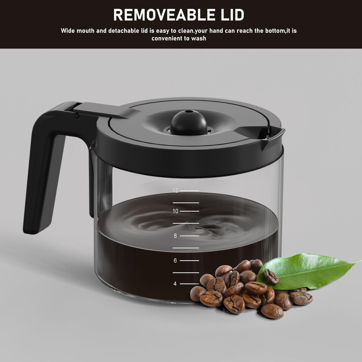 12 Cup Glass Coffee Pot Replacement S4736