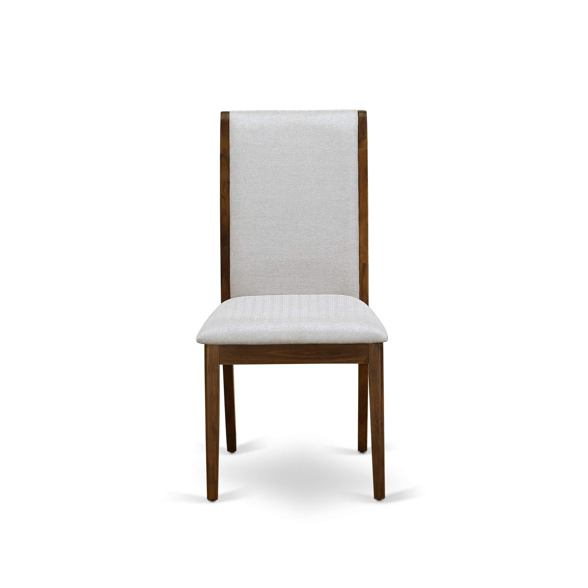 9 Piece Walnut Dining Room Set with 8 Grey Linen Chairs A97131
