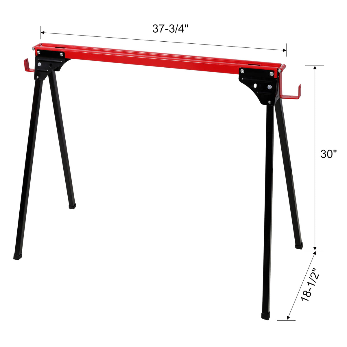2 Pack Folding Saw Horses 1000 lbs All-Metal Portable L1139