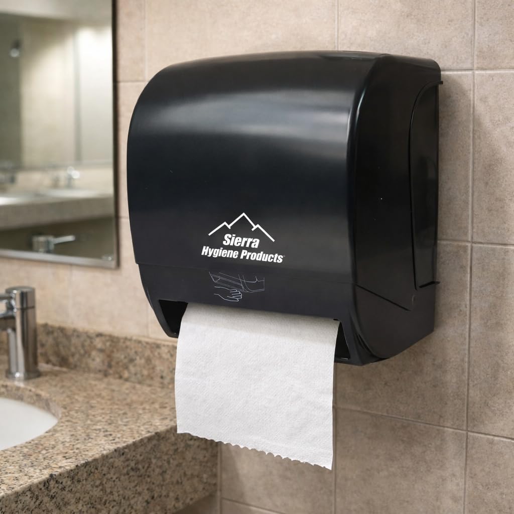 White 1-Ply Hardwound Paper Towels, 6 Rolls D8056