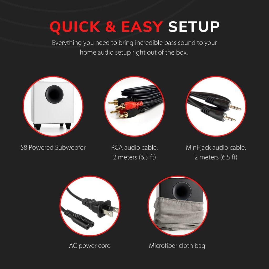 Powered Subwoofer 250W 8-Inch E21760