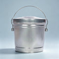 6 Gal Galvanized Metal Storage Can with Locking Lid V212461