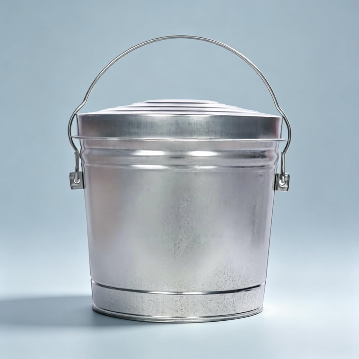 6 Gal Galvanized Metal Storage Can with Locking Lid V212461