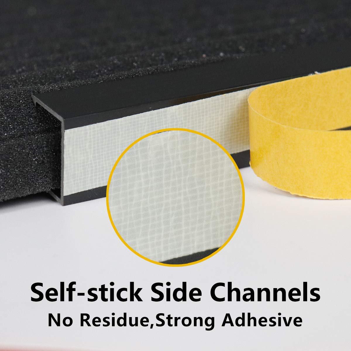Window Air Conditioner Foam Insulation Panels, 2 Pack, Black, 17in High x 9in Wide L623644