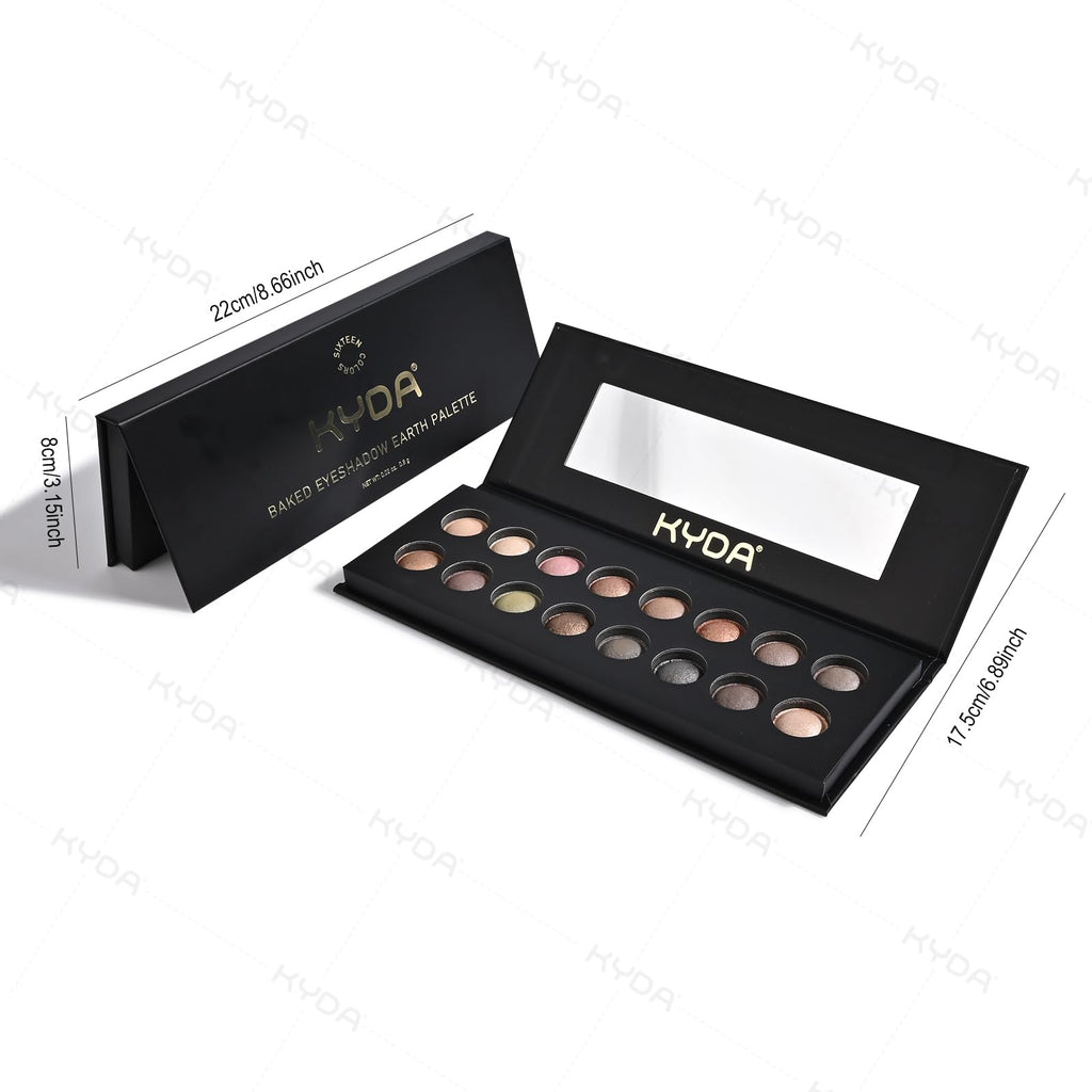 16 Colors Baked Eyeshadow Palette Matte Shimmer Finish S8362