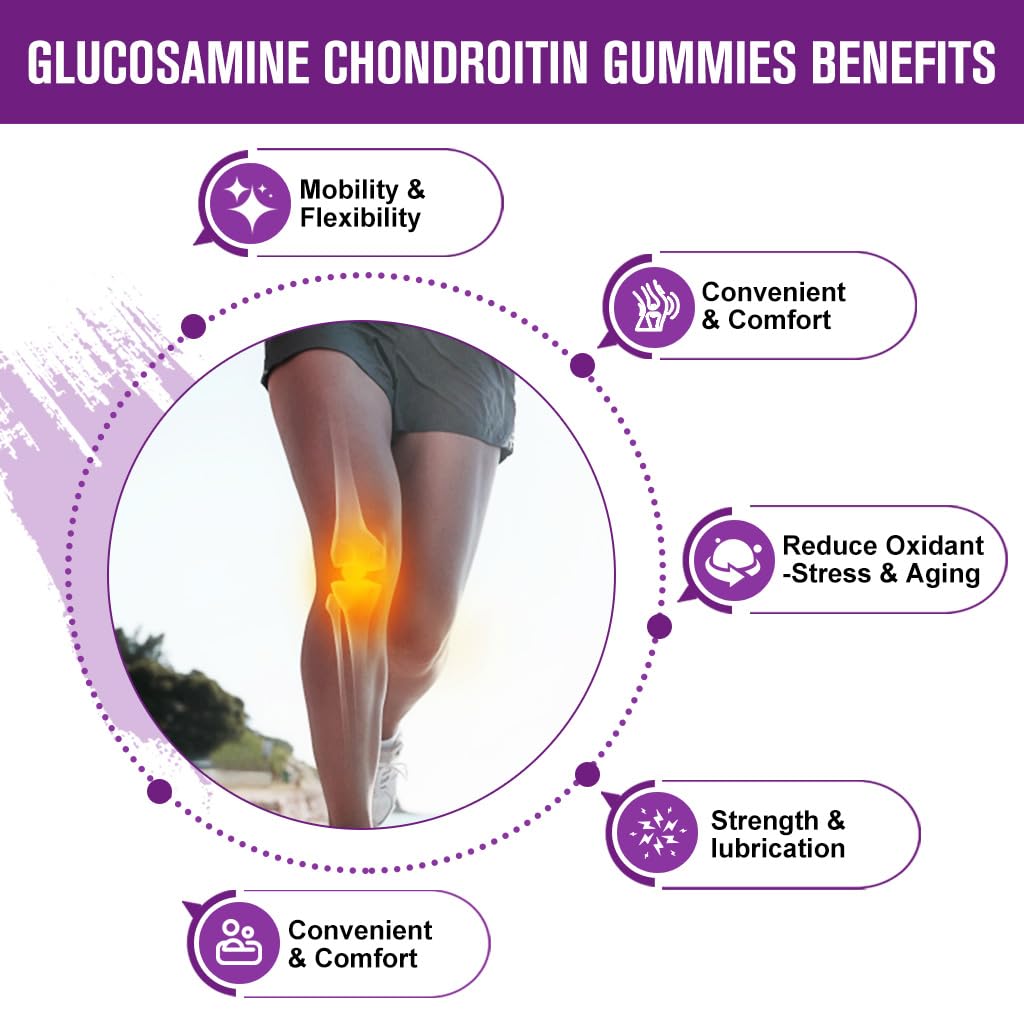Glucosamine Chondroitin Gummies with MSM & Elderberry 2 Pack F555