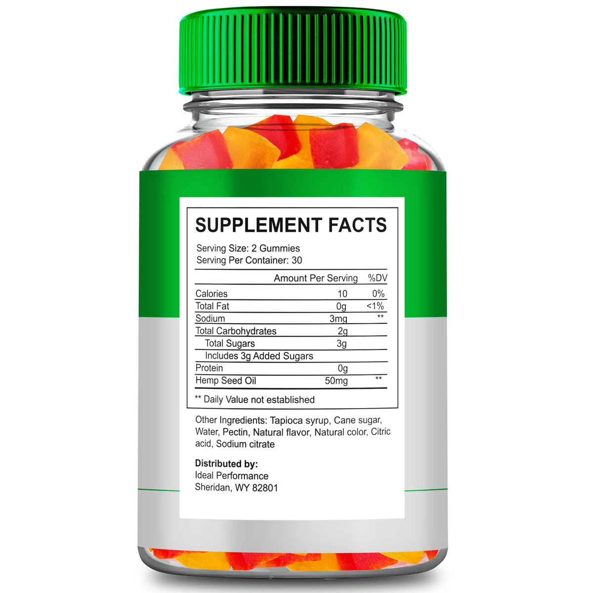 Hemp Gummies Maximum Strength All Natural 2 Pack D4226