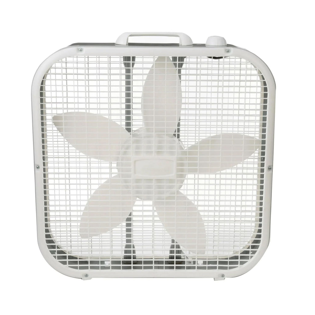 20" Classic Box Fan with 3 Speeds, White L19627