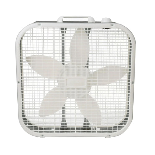 20" Classic Box Fan with 3 Speeds, White L19627