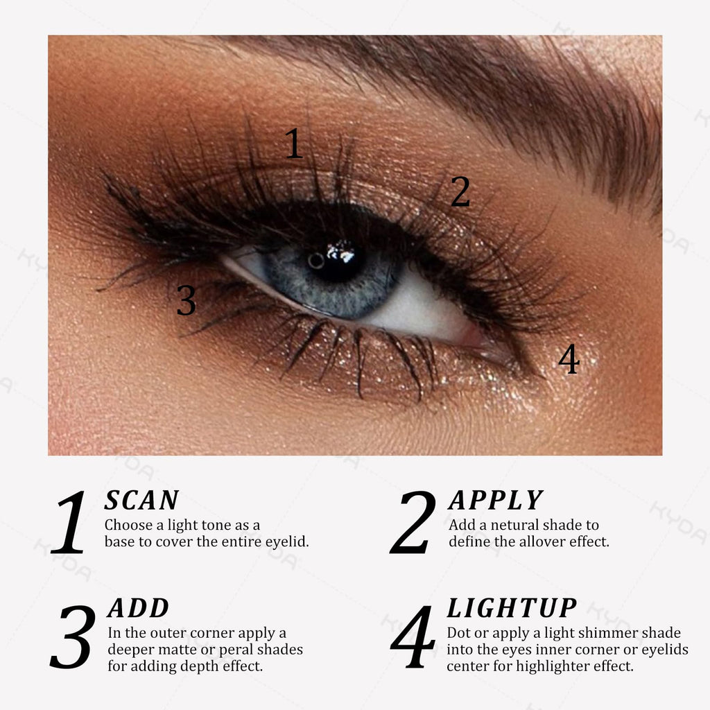 16 Colors Baked Eyeshadow Palette Matte Shimmer Finish S8362