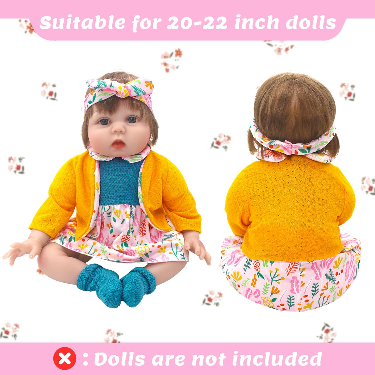 Reborn Doll Clothes for 20-22 Inch Dolls C833