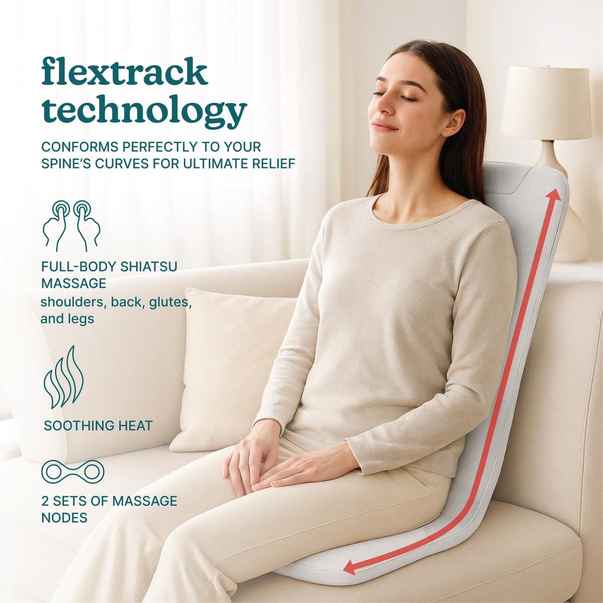 Back Massage Cushion with Heat K643926