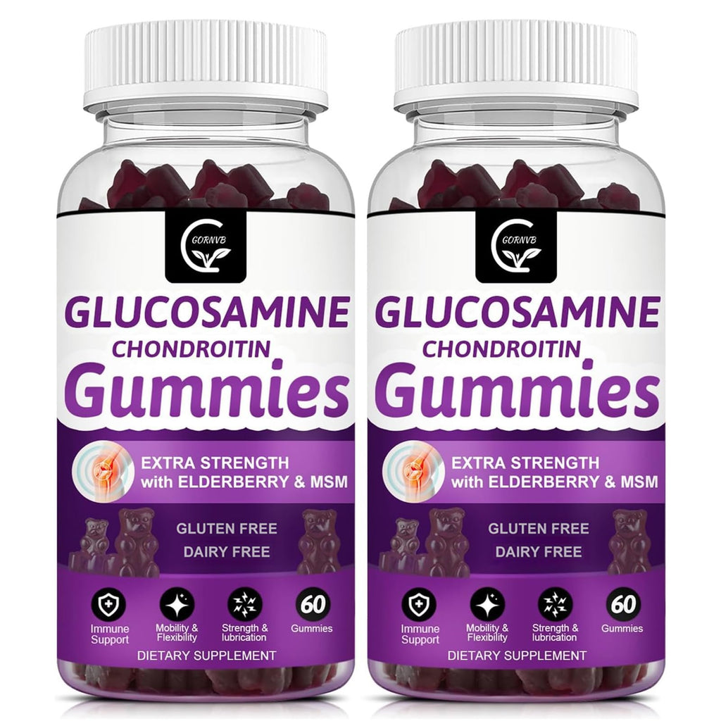 Glucosamine Chondroitin Gummies with MSM & Elderberry 2 Pack F555
