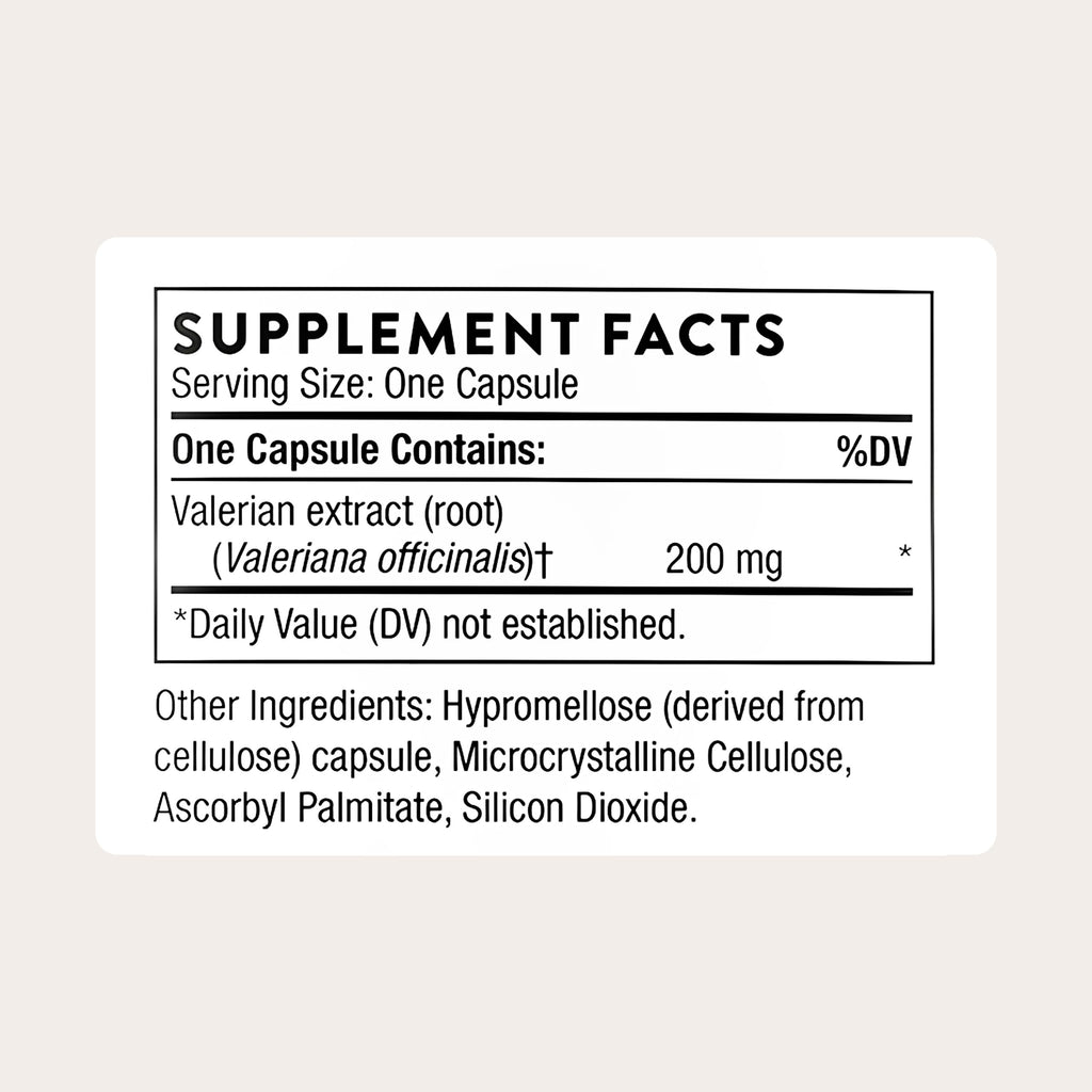 Valerian Root 200 mg 30 Capsules I1105