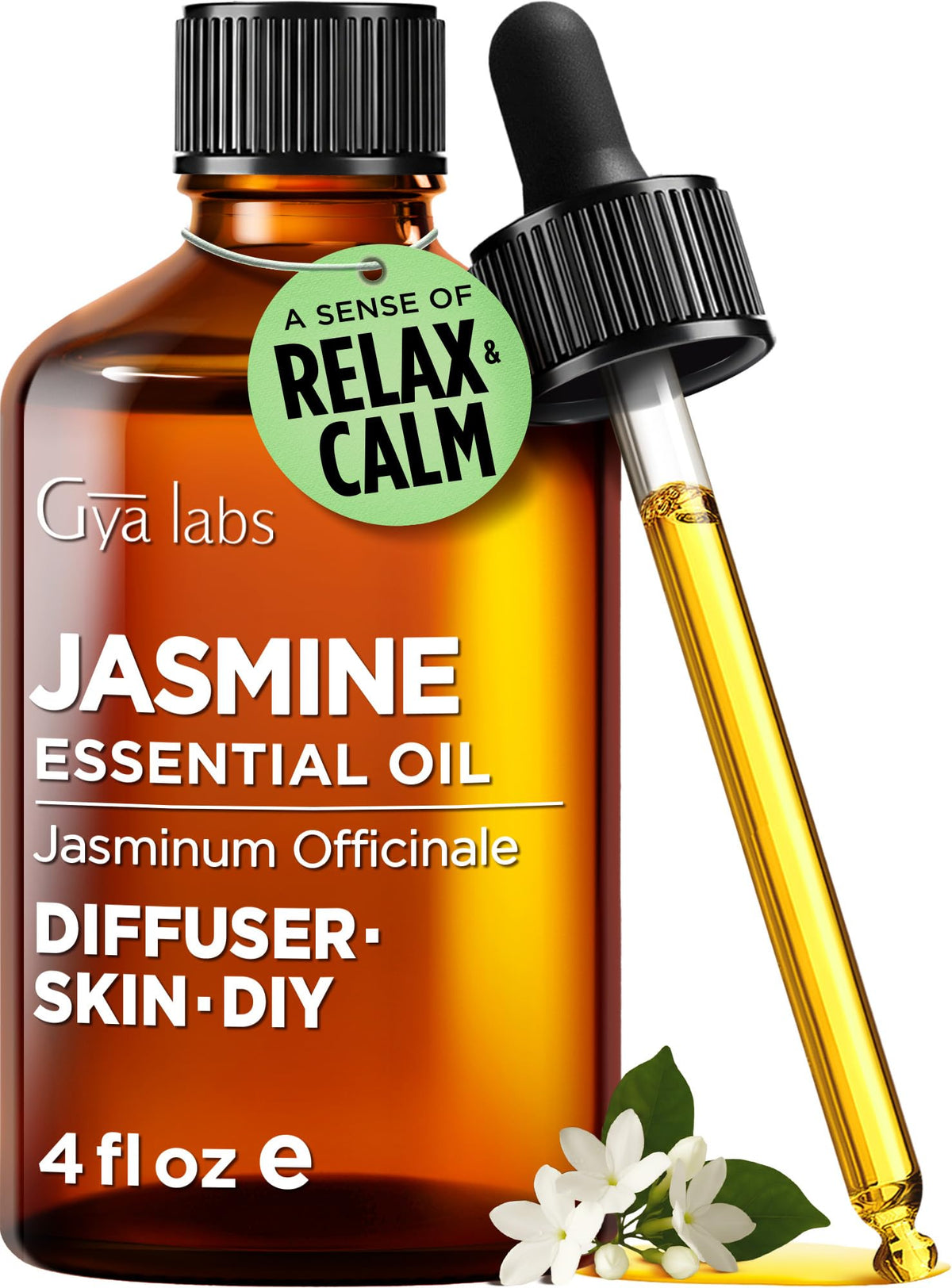 Jasmine and Rose Essential Oils Set 4 Fl Oz U7500