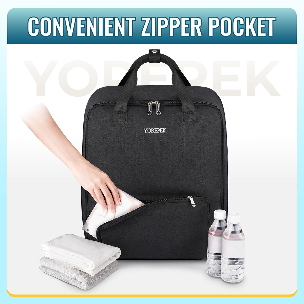 Padded Infant Car Seat Bag with Lockable Zipper L7024