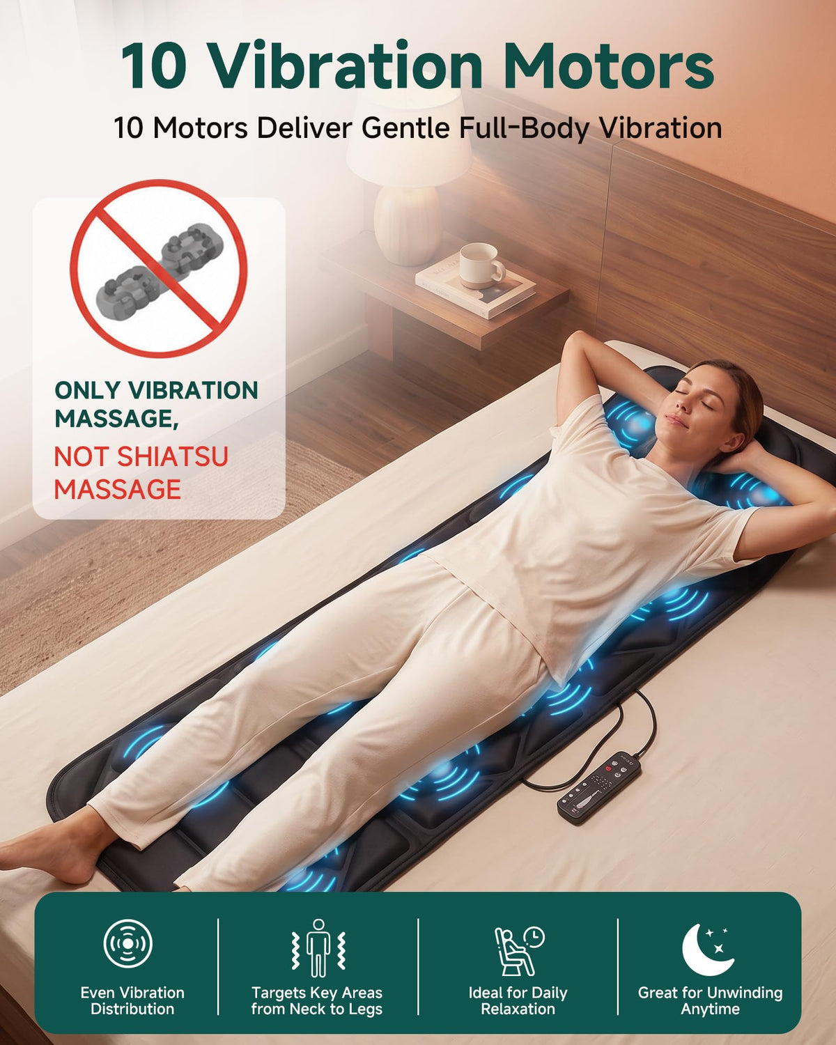 Full Body Massage Mat with Heat Y1281