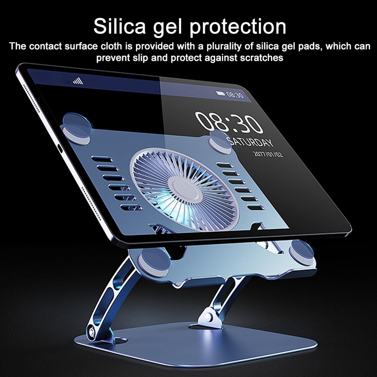 Laptop Cooling Pad Stand Blue & Gray Z9071