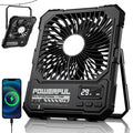 20000mAh Rechargeable Battery Powered Fan with LED Light W937812