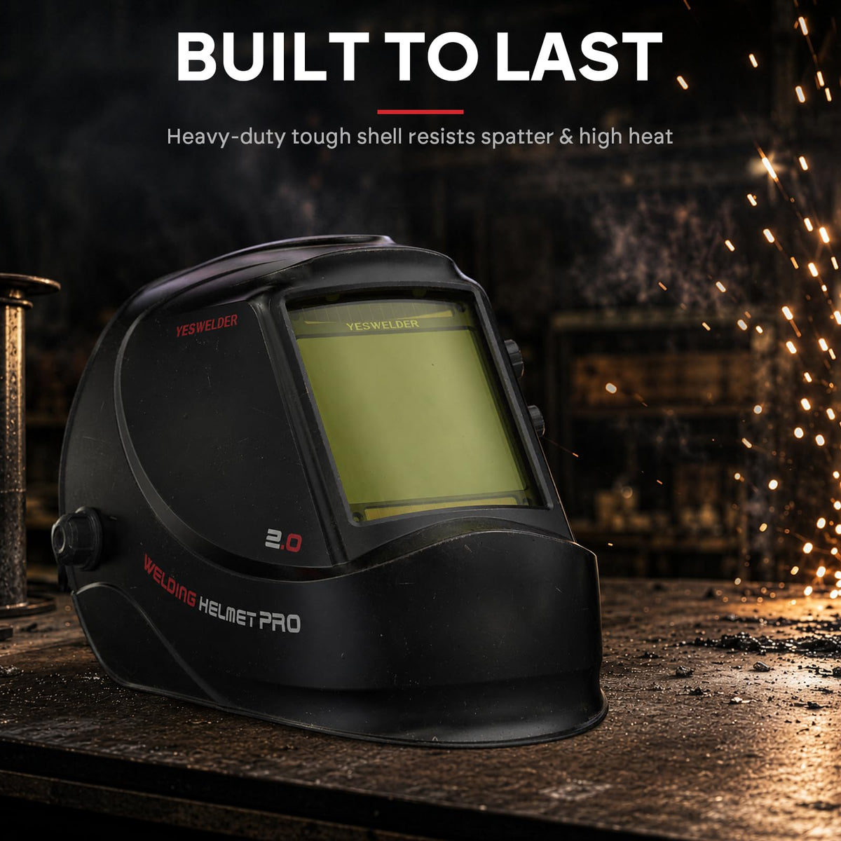 Auto Darkening Welding Helmet Large View R402