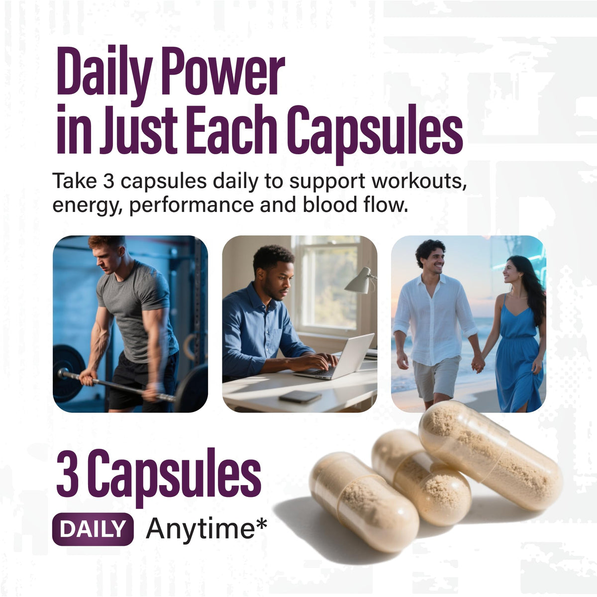 L-Arginine L-Citrulline Nitric Oxide Supplement 90 Capsules R4477