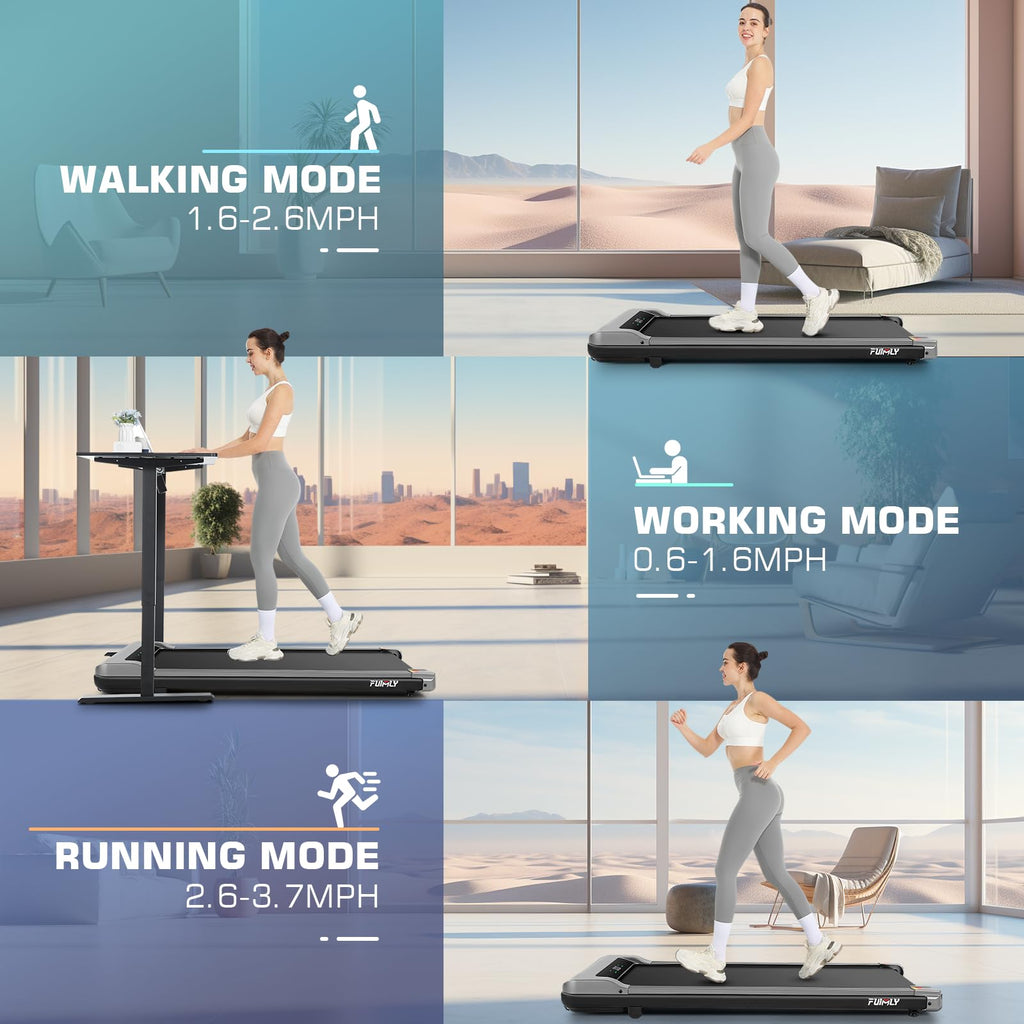 3 in 1 Under Desk Treadmill 2.5 HP Portable V683