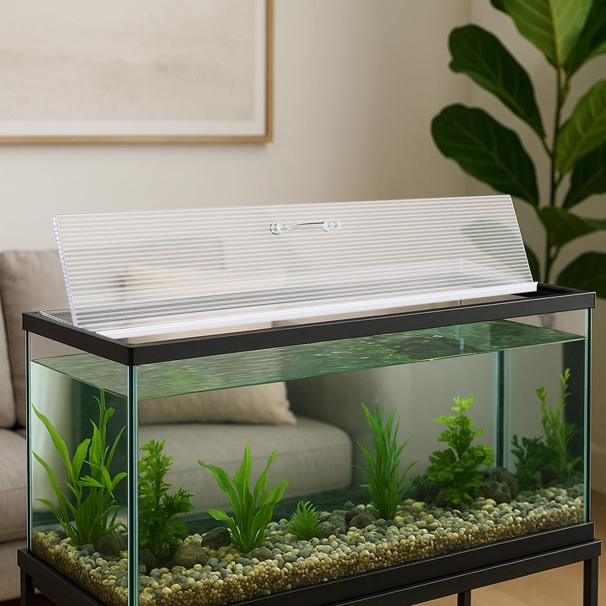 Clear 16 x 8 Inch Aquarium Lids Canopy Set K638
