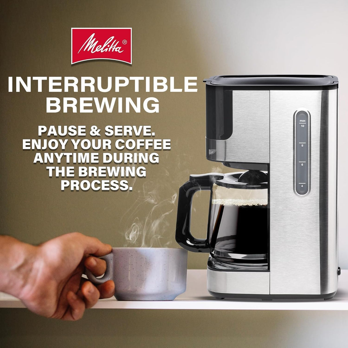 Glass 10-Cup Drip Coffee Maker L47317