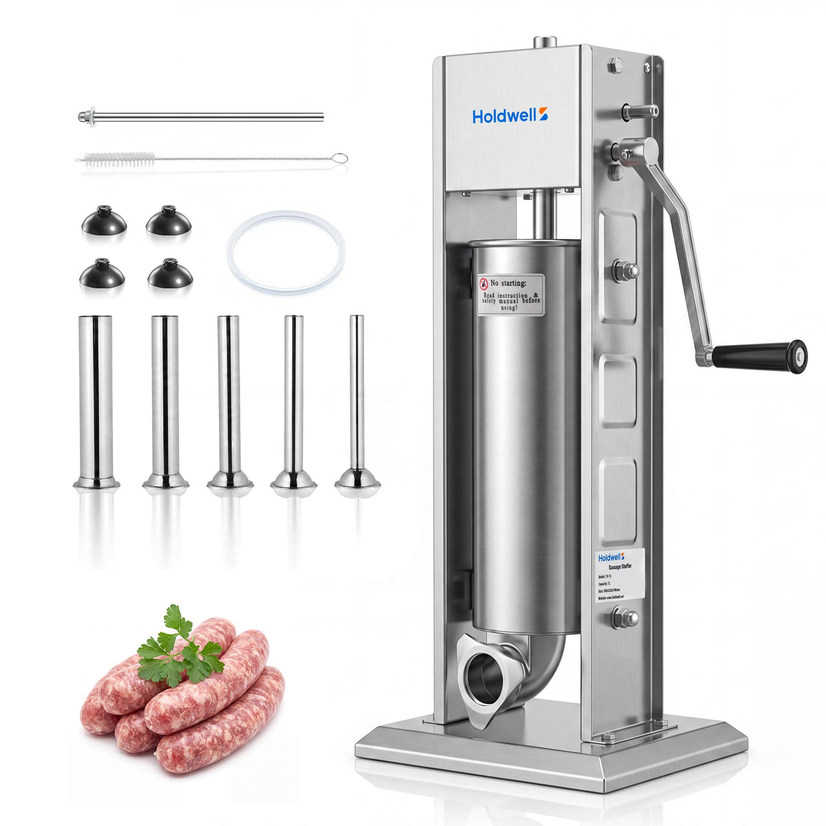 7L Stainless Steel Vertical Sausage Stuffer U9695