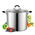 12-Quart Stainless Steel Stock Pot with Lid W693