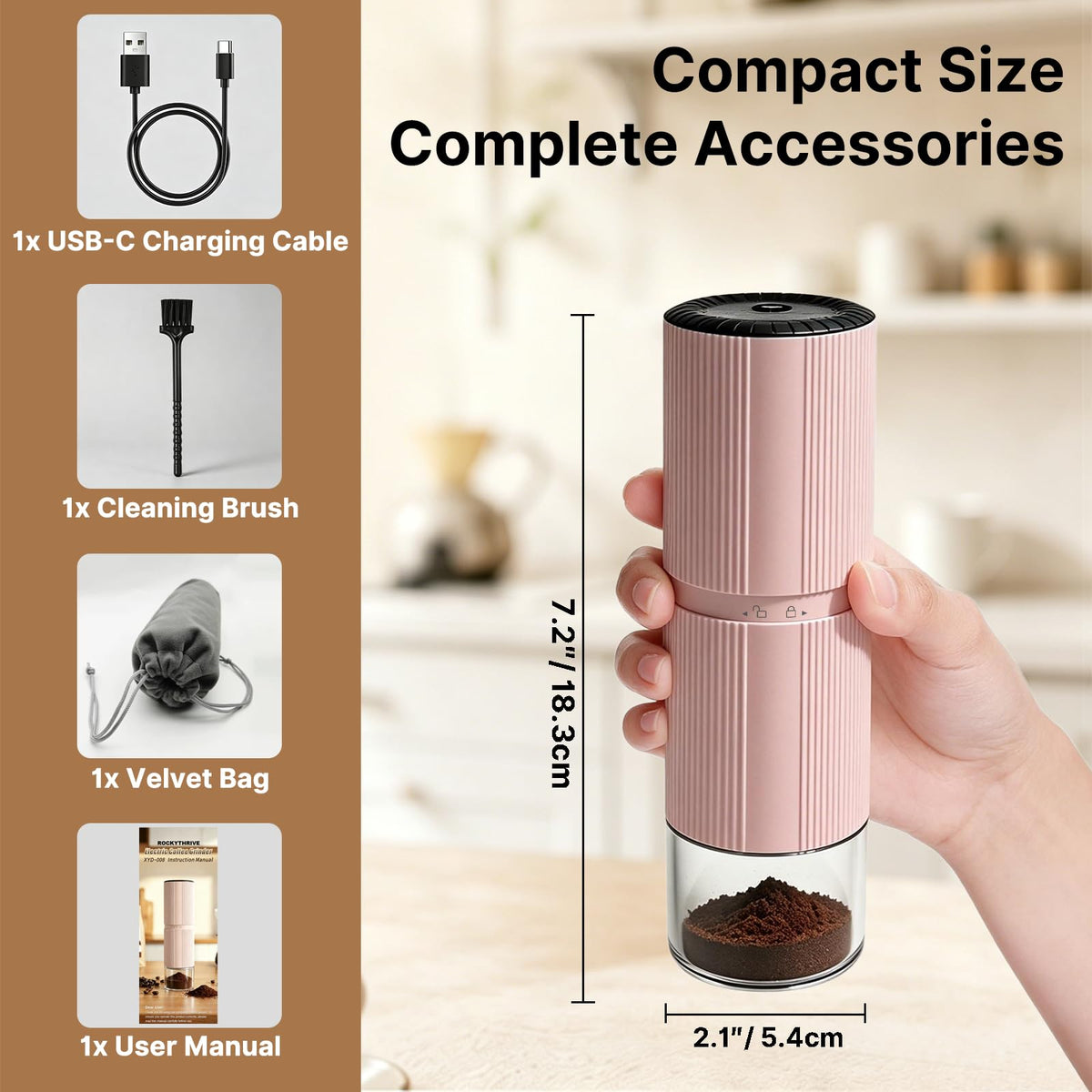 Portable Electric Coffee Grinder V124