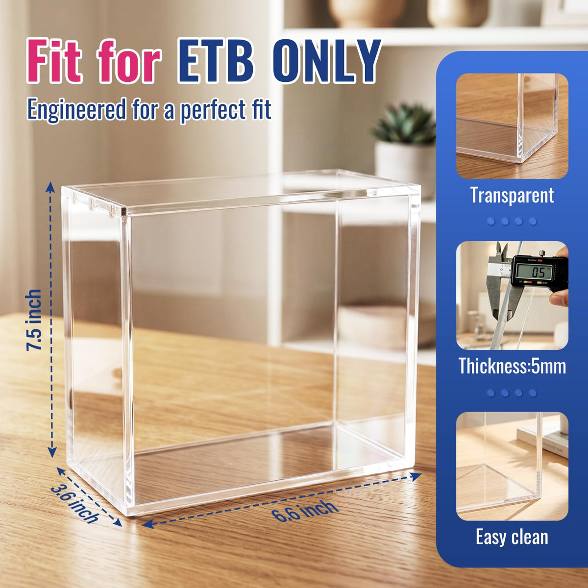 Clear 5mm Acrylic Display Case F58974