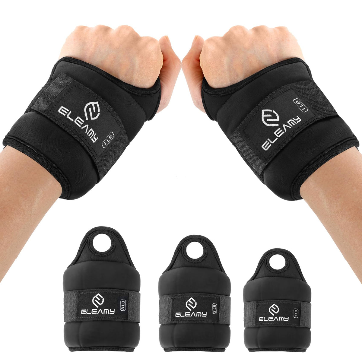4 lbs Ankle Weights and Wrist Weights Set W40637