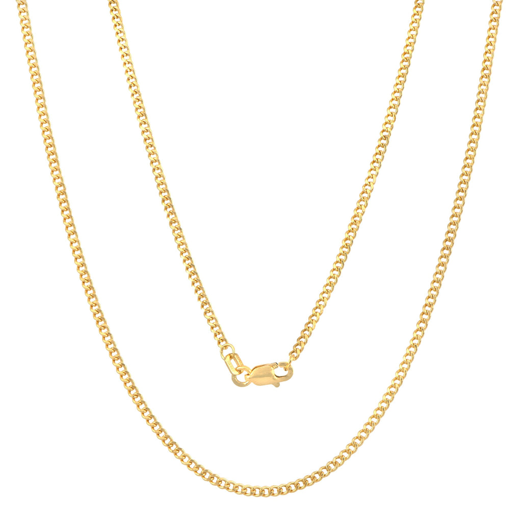 14K Yellow Gold Cuban Chain Necklace N3244