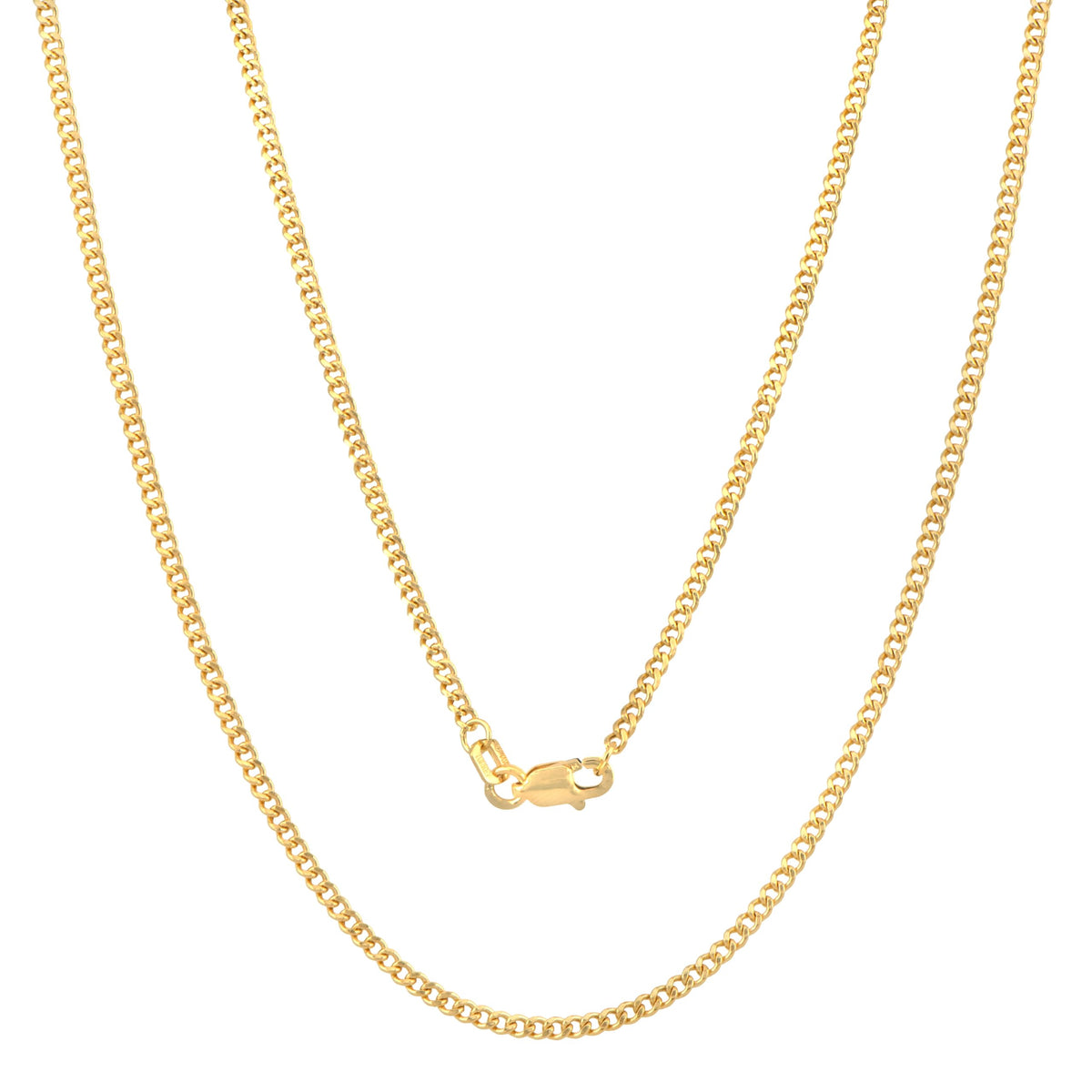 14K Yellow Gold Cuban Chain Necklace N3244
