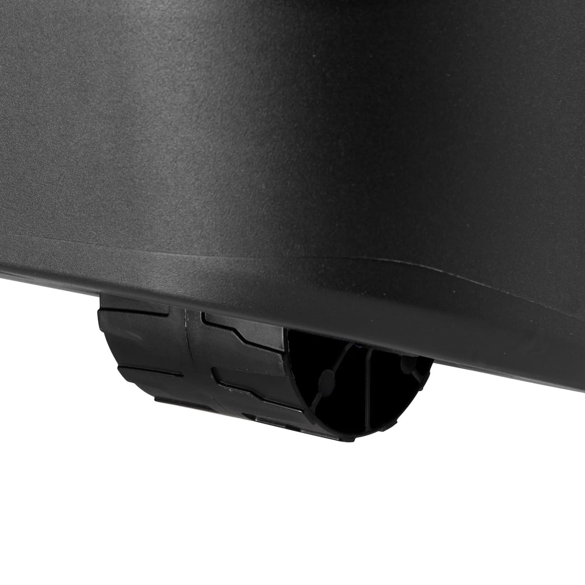 22 Gallon Black Wheeled Plastic Storage Trunk with Latching Lid K342557