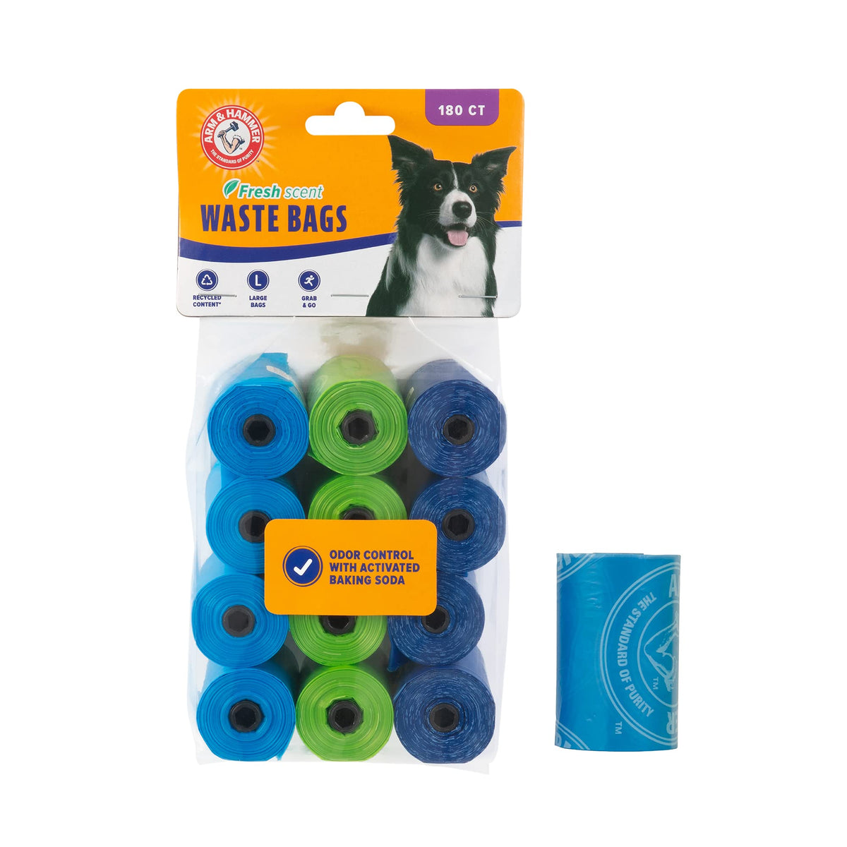 Dog and Cat Waste Bags, 180 Count E332121