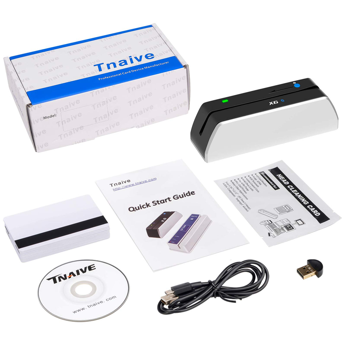 Bluetooth Card Reader Writer USB 3 Tracks Swipe Encoder O915