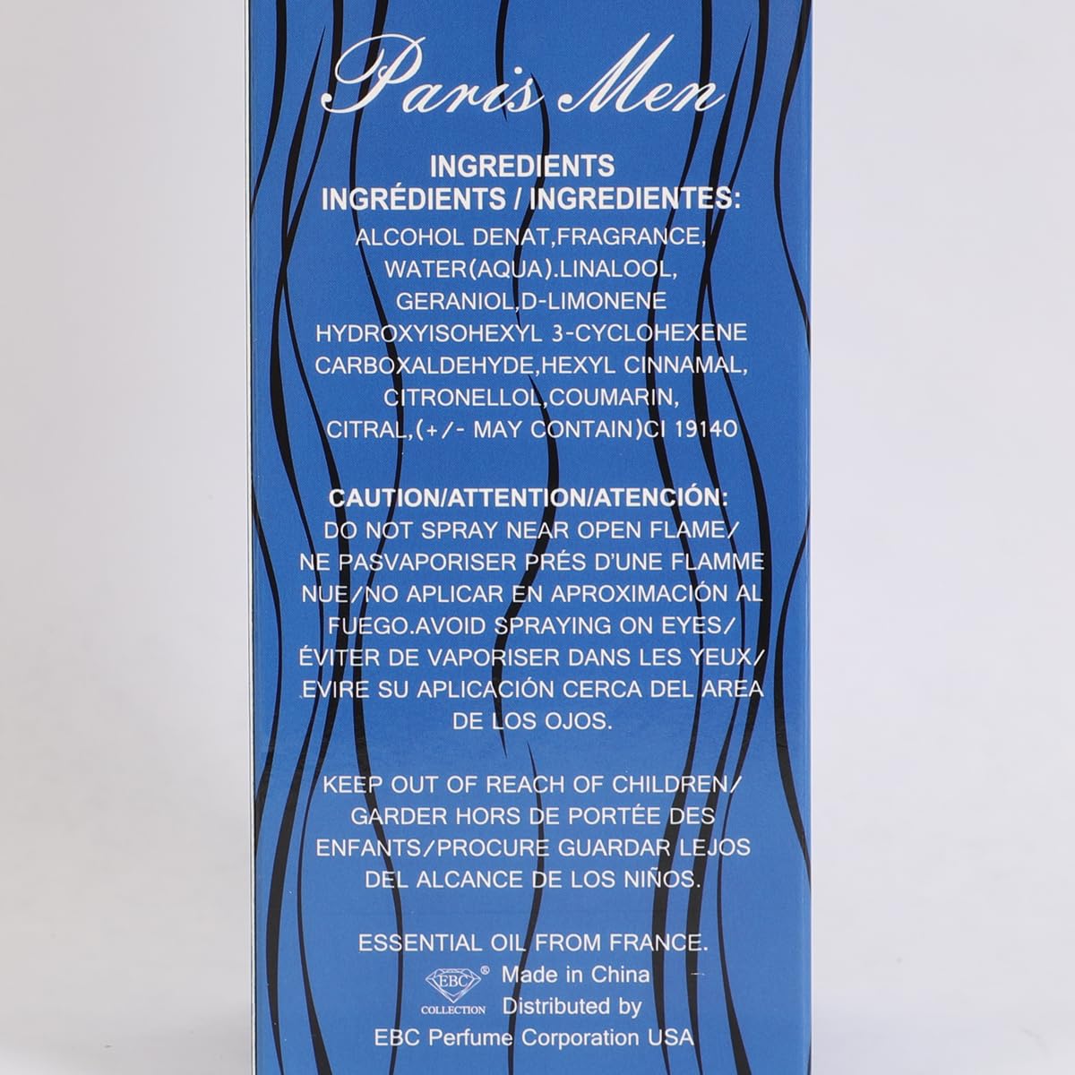 Men’s Eau de Toilette Fresh Fruity Woody 100ml U399
