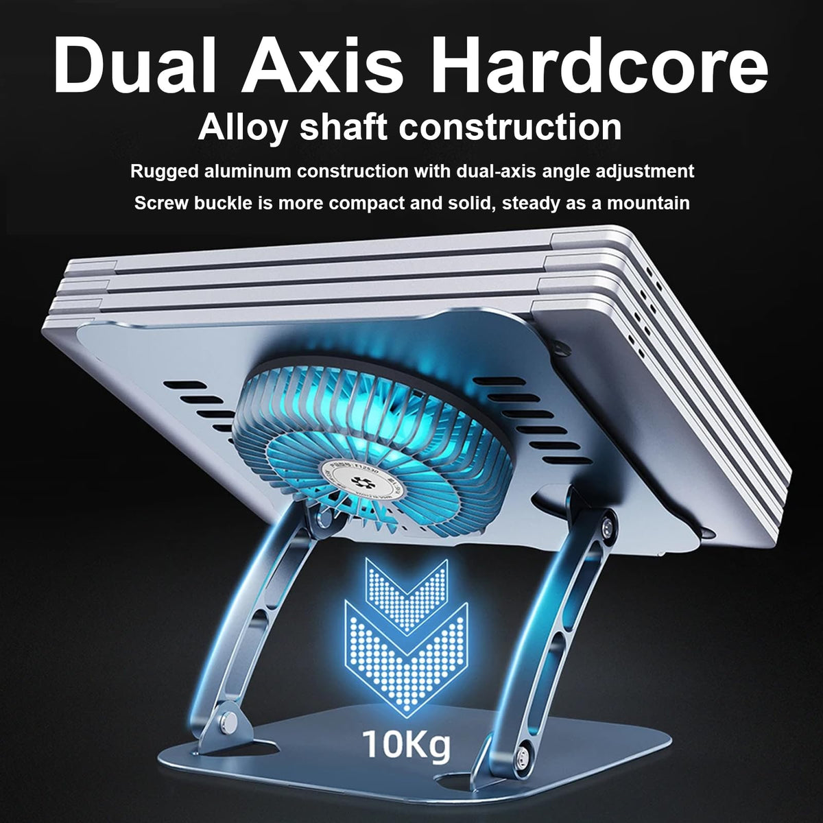 Laptop Cooling Pad Stand Blue & Gray Z9071
