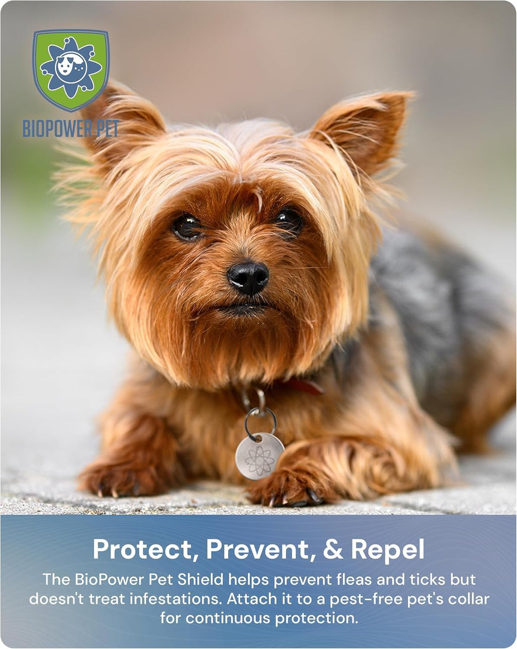 Natural Flea & Tick Repellent Collar Tag for Dogs & Cats Stainless Steel 2 Pack U3684