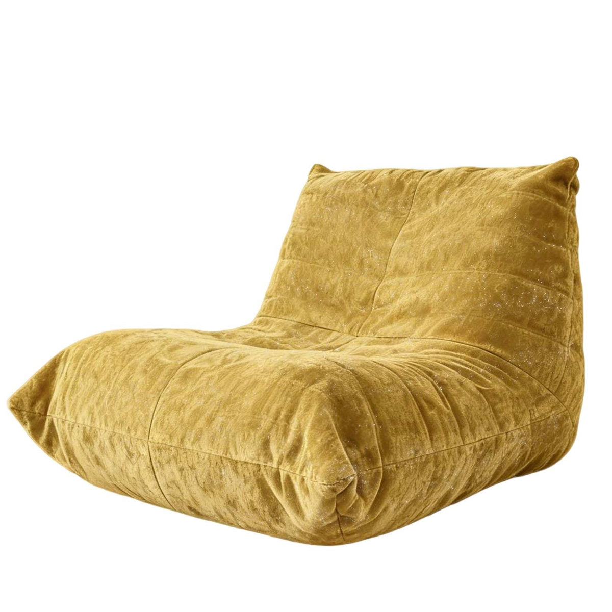 Yellow Memory Foam Bean Bag Chair Y832187